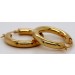Creolen 23mm Gelbgold 750 18 Karat Klappscharnier