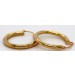 Creolen 26mm Gelbgold 750 18 Karat Klappscharnier 