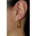 Creolen 26mm Gelbgold 750 18 Karat Klappscharnier 