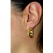 Creolen 25mm Gelbgold 750 18 Karat Klappscharnier
