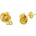 Infinity Endless Knoten Ohrstecker Gelbgold 750 18 Karat