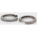 Platin 950 Creolen Hoops 17mm Diamanten 0.56ct 