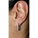 Platin 950 Creolen Hoops 17mm Diamanten 0.56ct 