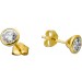 Brillant Ohrstecker 1ct Gold 585 14K Lab Grown Diamanten F VS