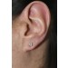 Diamant Ohrstecker 0.20ct Gold 585 14K Lab Grown Diamanten Princess Cut 