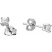 Diamant Ohrstecker 0.20ct Weißgold 585 14K Lab Grown Princess Cut