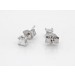 Diamant Ohrstecker 0.20ct Weißgold 585 14K Lab Grown Princess Cut