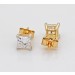 Brillant Ohrstecker 1ct Princess CutGold 585 14K Lab Grown  F VS