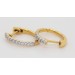 Diamant Creolen 0.25ct Gold 585 14 Karat Lab Grown Brillanten IGI