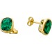 Smaragd Ohrstecker Gold 585 14K Lab Grown Smaragd Edelsteine 4.7ct