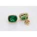 Smaragd Ohrstecker Gold 585 14K Lab Grown Smaragd Edelsteine 4.7ct
