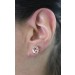 Morganit Ohrstecker Gold 585 14K rosa Edelsteine 2.20ct