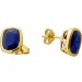 Saphir Ohrstecker Gold 585 14K blaue Edelsteine 5.8ct
