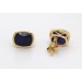Saphir Ohrstecker Gold 585 14K blaue Edelsteine 5.8ct