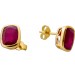 Rubin Ohrstecker Gold 585 14 Karat rote Edelsteine 5.80ct