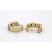 Diamant Creolen 13mm Gold 585 14K Diamanten 0.29ct Klappscharnier