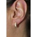 Diamant Creolen 13mm Gold 585 14K Diamanten 0.29ct Klappscharnier