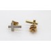 Kreuz Ohrstecker Gold 585 14K Diamanten 0.06ct