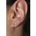 Kreuz Ohrstecker Gold 585 14K Diamanten 0.06ct