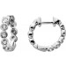 Diamant Creolen Weißgold 585 14K Lab Grown Diamanten 0.53ct