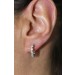 Diamant Creolen Weißgold 585 14K Lab Grown Diamanten 0.53ct