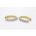 Brillant Creolen 1ct Gold 585 14K Lab Grown Diamanten IGI Zertifikat