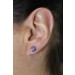 Tansanit Ohrstecker Platin 950 blaue Edelsteine 1.50ct