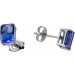 Tansanit Ohrstecker Platin 950 blaue Edelsteine 1.90ct