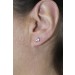 Morganit Ohrstecker Platin 950 rosa Edelsteine 0.86ct