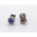 Tansanit Ohrstecker Platin 950 blaue Edelsteine 0.52ct Natur Diamanten 0.15ct