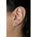 Tansanit Ohrstecker Platin 950 blaue Edelsteine 0.52ct Natur Diamanten 0.15ct