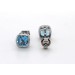 Blautopas Ohrstecker Platin 950 hellblaue Swiss Blautopase 2.64ct