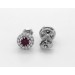 Brillant Ohrstecker Platin 950 pinke Diamanten Natur Brillanten 0,75ct