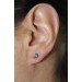 Brillant Ohrstecker 950 Platin Blaue Natur Diamanten 0.50ct