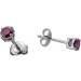 Brillant Ohrstecker 950 Platin pinke Natur Diamanten 0.50ct