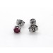 Brillant Ohrstecker 950 Platin pinke Natur Diamanten 0.50ct