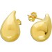 Paisley Ohrstecker Gold 585 14 Karat Tropfen halbmassiv