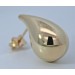 Paisley Ohrstecker Gold 585 14 Karat Tropfen halbmassiv