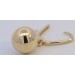 Ovale Creolen Kugel Anhänger Gold 585 14K