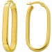 Ovale Hoops Creolen Gold 333 8 Karat halbmassiv