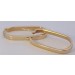 Ovale Hoops Creolen Gold 333 8 Karat halbmassiv