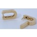 Ovale Creolen Hoops Gold 585 14 Karat halbmassiv