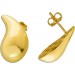 Tropfen Ohrstecker Gelbgold 585 14 Karat halbmassiv