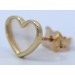 Herz Ohrstecker Gold 333 8K weißer Natur Perlmutt