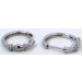 Diamant Creolen Weißgold 375 9K Lab Grown Diamanten 0.07ct