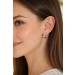 Diamant Creolen Weißgold 375 9K Lab Grown Diamanten 0.12ct