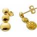 Ohrstecker Gelbgold 333 8 Karat Buttons halbmassiv