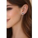 Brillant Ohrringe Gold 375 9K Natur London Bluetopase Lab Grown Diamanten
