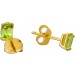 Peridot Ohrstecker Gold 585 14K grüne Natur Peridot Edelsteine