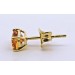 Citrin Ohrstecker Gold 585 14K natürliche Citrine 1.1ct